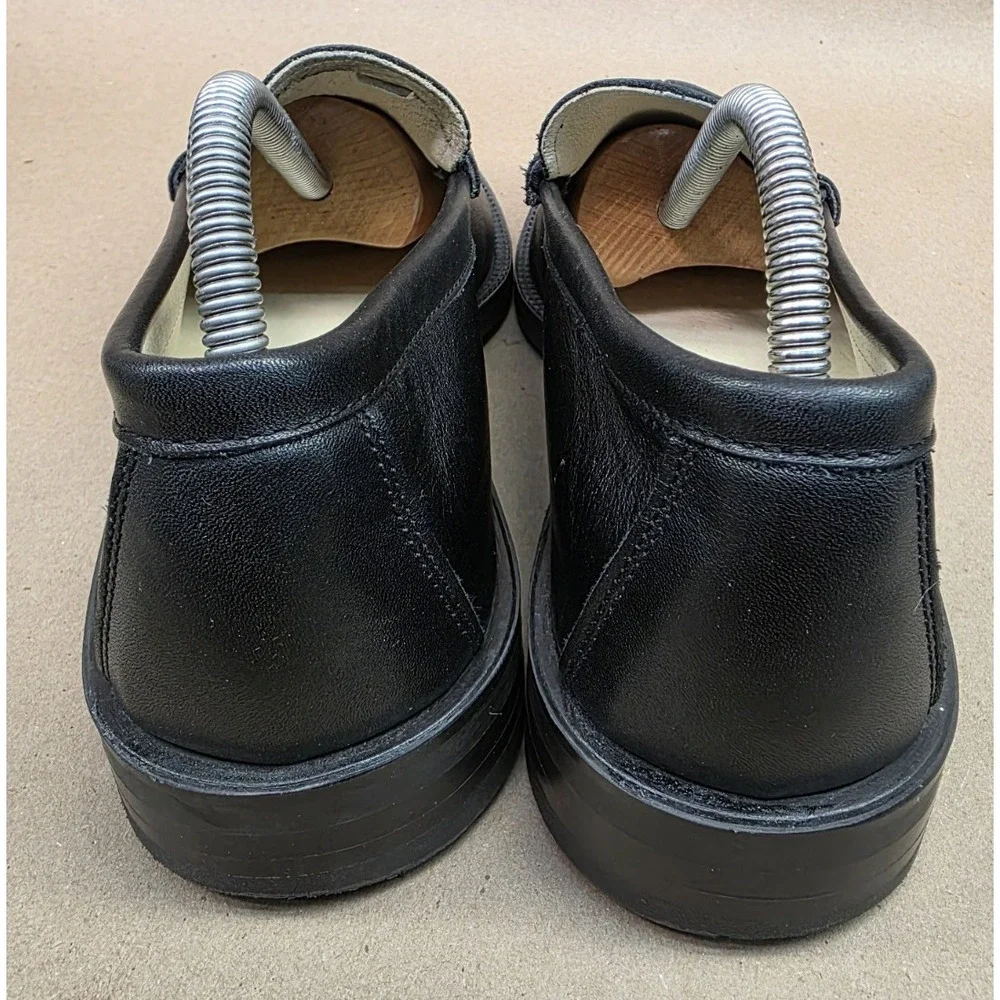 HARUTA (Sz 24.5 EEE) US 6.5 Black Leather Penny Loafer Men's Dress Shoes Slip On